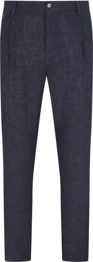 Dart-Detailing Mid-Rise Tailored Trousers