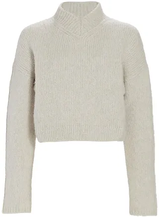 Ribbed V-Neck Sweater