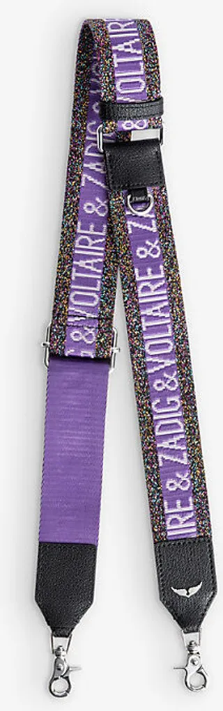 Boomerang Logo-embroidered Woven Shoulder Strap