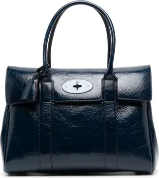 Bayswater patent-leather tote bag