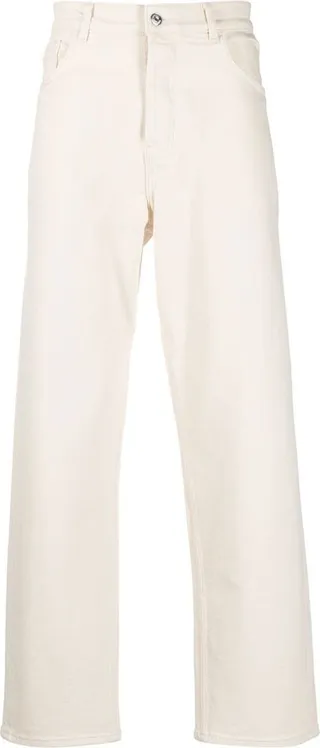 Tapered-Leg Cut Jeans