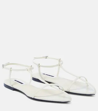 Leather thong sandals