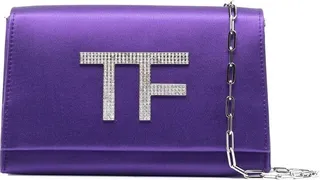 Silk Monogram-Detail Shoulder Bag
