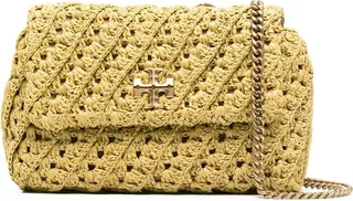 Kira crochet-knit shoulder bag
