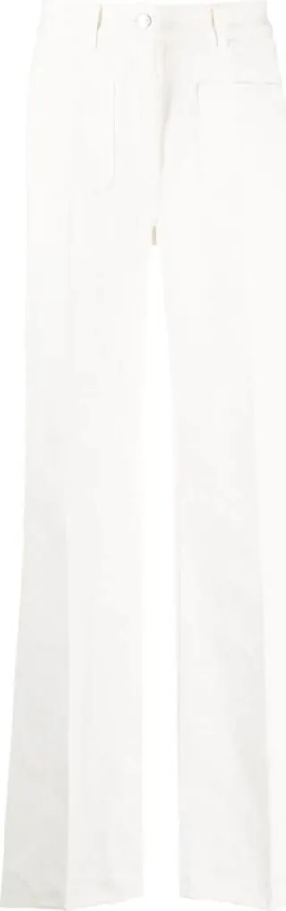 High-Rise Straight-Leg Trousers