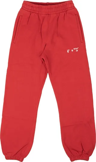 Red Logo Diag Jogger Sweatpants