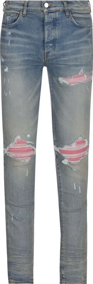 Amiri Fitted Distressed Jeans