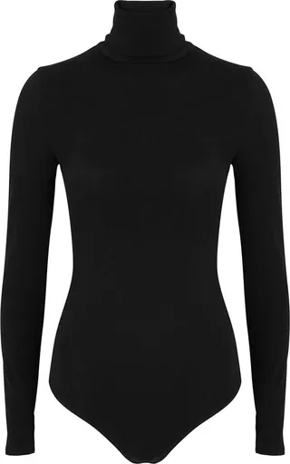 Wolford Colorado Black Stretch-knit Thong Bodysuit