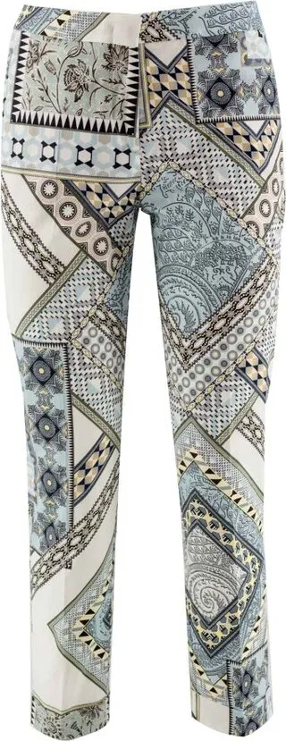Etro Graphic-Printed Straight-Leg Pants