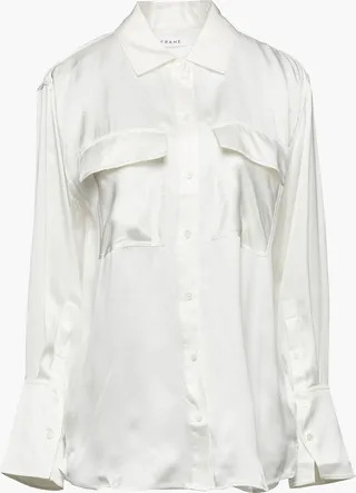 Silk-satin shirt