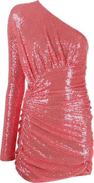 Sequin-Embellished Mini Dress