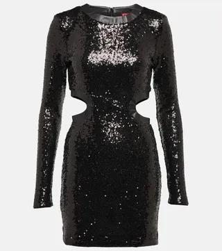 Dolce sequined nylon minidress