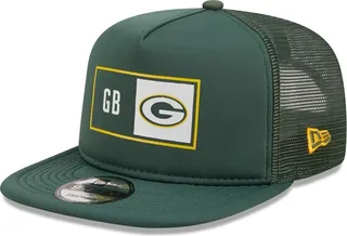 Men's New Era Green Green Bay Packers Balanced Trucker 9FIFTY Snapback Hat