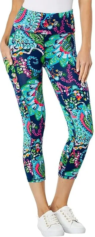 Lilly Pulitzer High-Rise Crop (Multi Take Me To The Sea) Women's Casual Pants