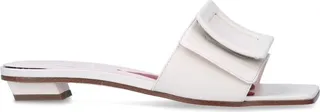 Roger Vivier Leather Covered-Buckle Mules 15