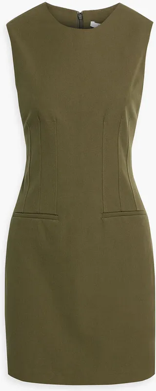 Cotton-blend mini dress