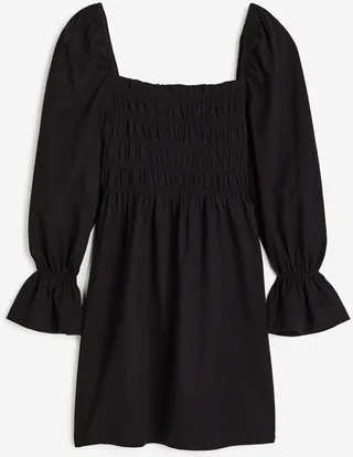 Smocked Jersey Dress