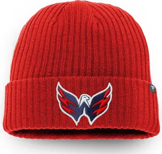 Men's Red Washington Capitals Core Primary Logo Cuffed Knit Hat