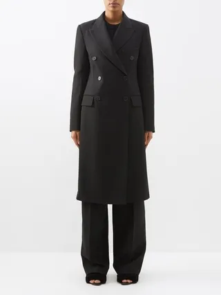 Cornwall Double-breasted Wool-blend Coat