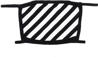 Diagonal Stripe Face Mask