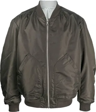 Zip-Fastening Bomber Jacket