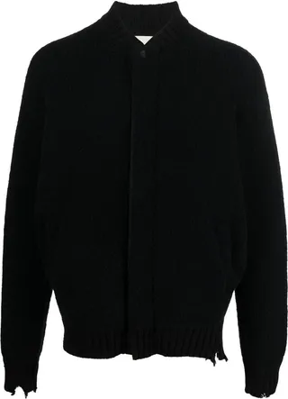 Zip-Up Fleece Bomber Jacket