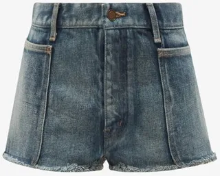 Distressed Denim Shorts