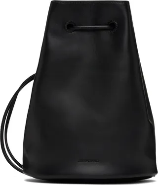 Jil Sander Black Drawstring Shoulder Bag