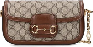1955 Horsebit GG canvas shoulder bag