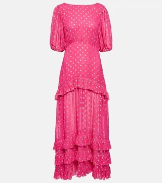 Shireen fil coupe georgette maxi dress