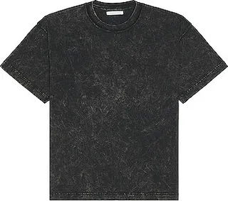 JOHN ELLIOTT Mineral Wash Cropped Tee in Black
