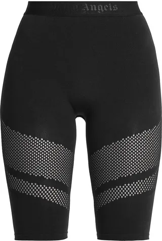 Seamless Lace-Insert Bike Shorts