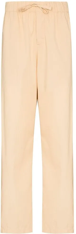 Drawstring Poplin Pajama Bottoms