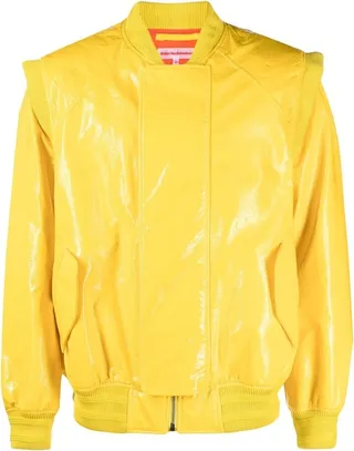 Removable Sleeves Bomber Jacket