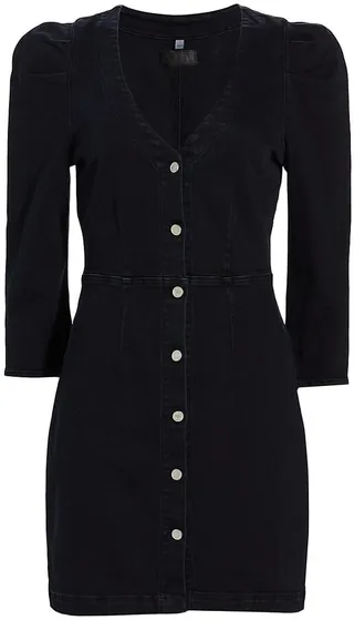 Selena Stretch Denim Minidress