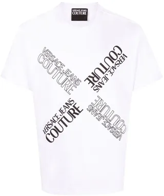 logo-print organic cotton T-shirt