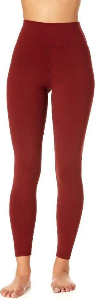 Anne Cole Active - Women's High Waist Classic Full Legging - Raisin - X Small