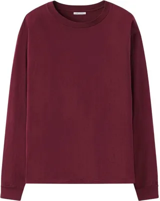 round-neck long-sleeved T-shirt