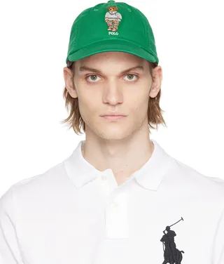Polo Ralph Lauren Green Polo Bear Cap