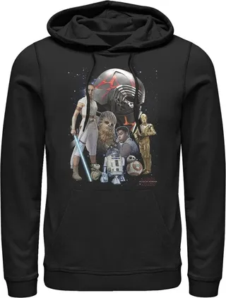 Men's Star Wars: The Rise of Skywalker Sith Villain Trooper Pull Over Hoodie - Black - Medium