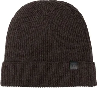 Logo-Patch Ribbed-Knit Beanie