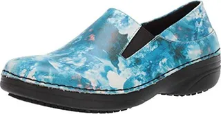 Spring Step Professional Women's Manila-Clouds Clog Blue Multi 5.5 Medium US