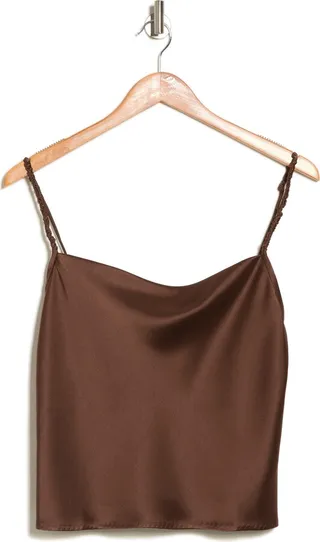 Abby Satin Cropped Cami