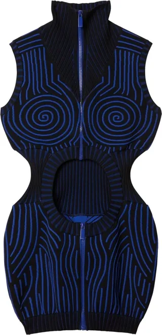 Vortix Hole knitted minidress