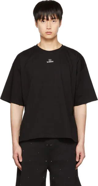 Valentino Black VLogo T-Shirt