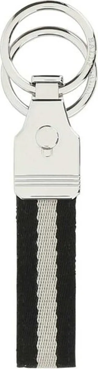 Bally Striped Logo Engraved Keychains