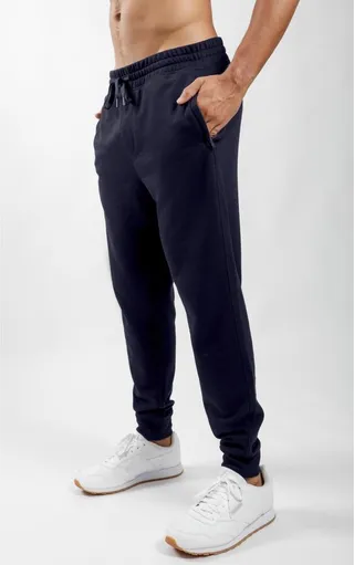 90 Degree By Reflex - Mens Jogger With Side Zipper Pockets and Back Pocket - Navy - XX Large