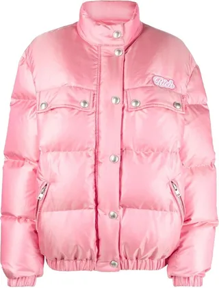 Padded Logo-Patch Puffer Jacket