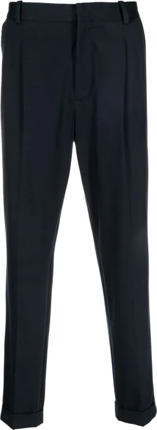 Tailored Tapered-Leg Trousers