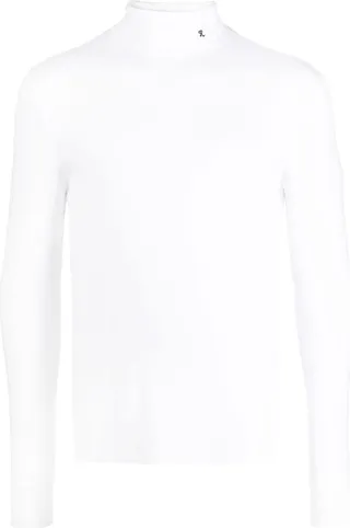 hand-print long-sleeve T-shirt